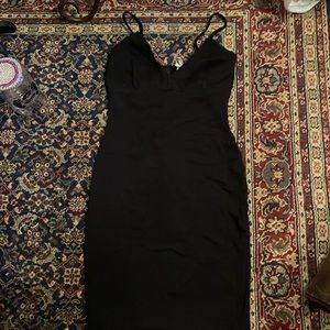 Black mini dress